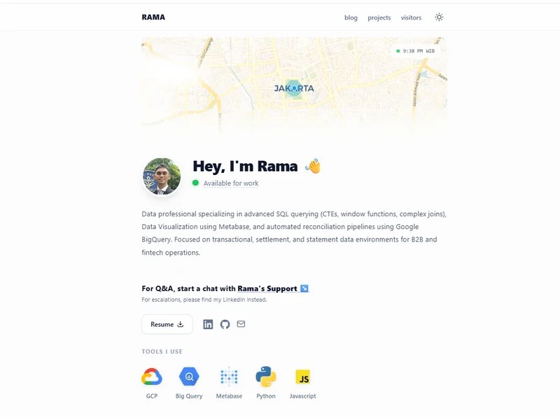 Rama's portofolio Facelift